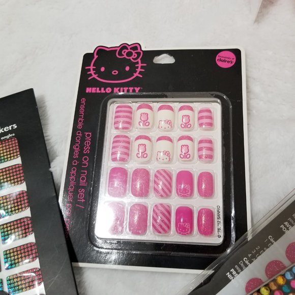 Hello Kitty Press On Nails and Nail Sticker Lot - Picture 2 of 12
